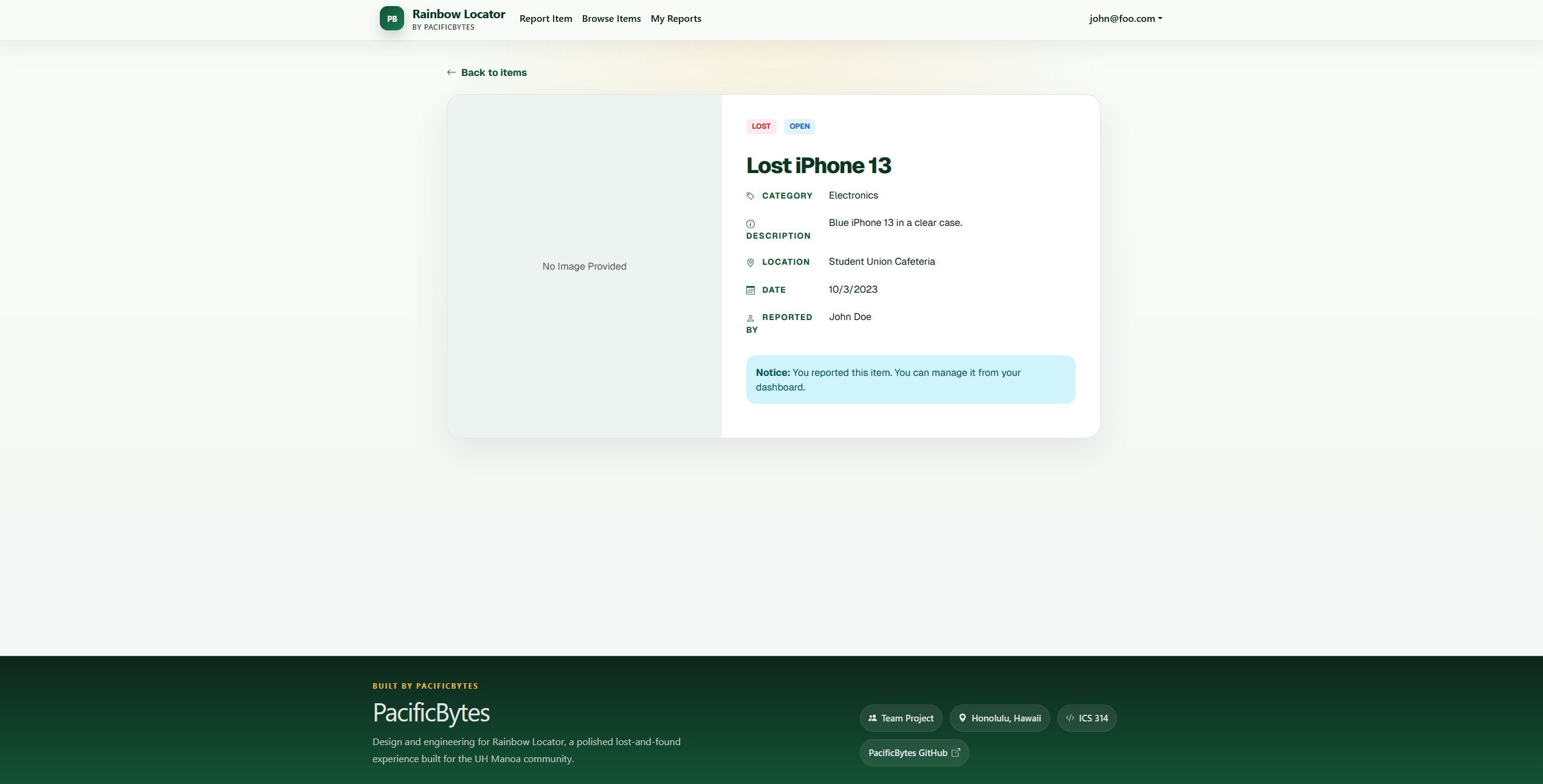 Submitted Item